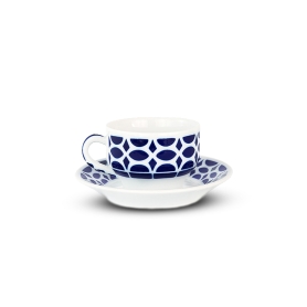 6 coffee cups with saucers
