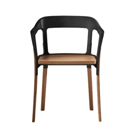 Steelwood chair walnut