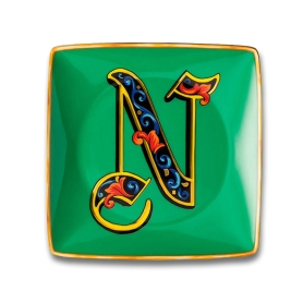 piattino con iniziale N
