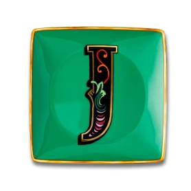 piattino con iniziale J