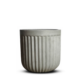 concrete ribbed pot cm 40