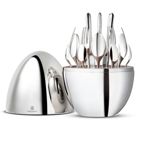 set posate 24 pezzi Mood con contenitore