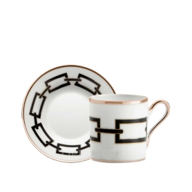 6 coffee cups with saucers