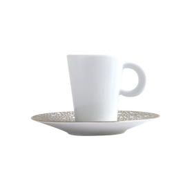 2 espresso cups with saucers