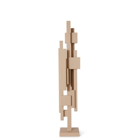 scultura astratta cm 47,5 beige