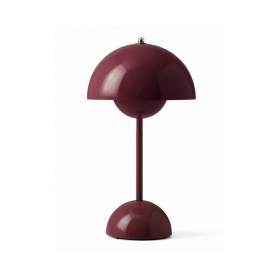 Flowerpot portable lamp dark plum