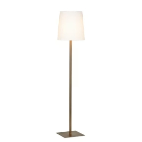 lampada Tonda da terra bronzo spazzolato chiaro