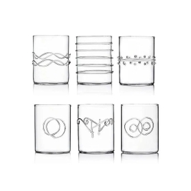 6 water glasses