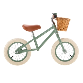 balance bike vintage green assembled