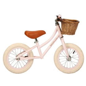 balance bike dusty pink assembled
