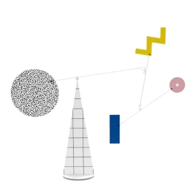 Standing Desktop Mobile Memphis multicolor