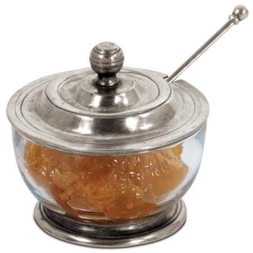 parmesan cellar with spoon