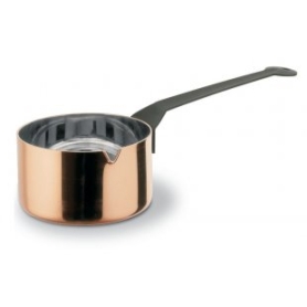 casseruola rame 1 manico cm 14 con coperchio 90105/14 - 90200/14