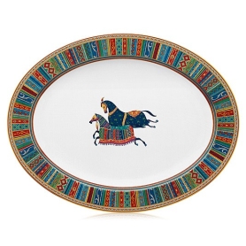 large oval platter