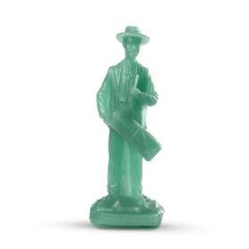 TambourinaÃ¯re wax figure pale green