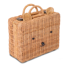 valigia orsetto in rattan