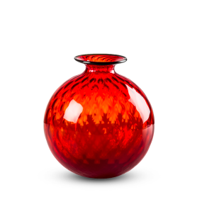 vaso Balloton 100.18 rosso/filo verdemela