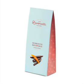 Scorzette di Arancia Rossa ricoperte di cioccolato fondente 150g