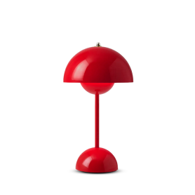 Flowerpot lampada a batteria vermilion red