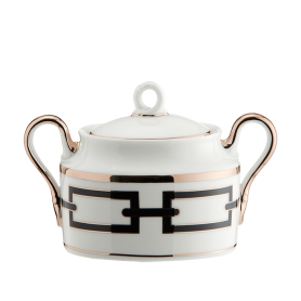 sugar pot with cover