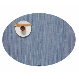 8 oval placemats 36x49,5 cm rain