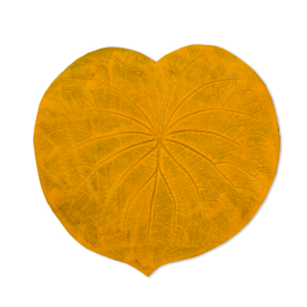 placemat ocre leaf