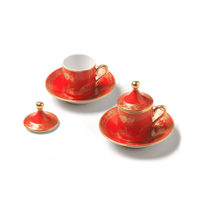 set of 2 coffee cups with cover