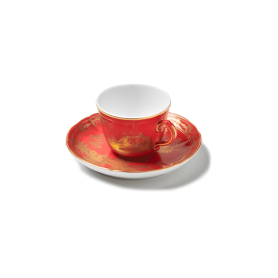 6 coffe cups with saucers