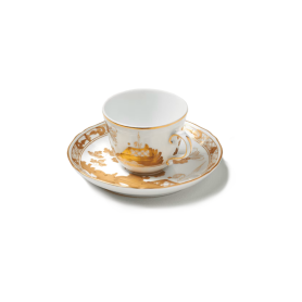 6 coffe cups with saucers