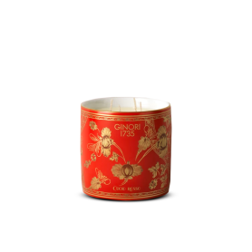 candela profumata grande Cuoio rosso