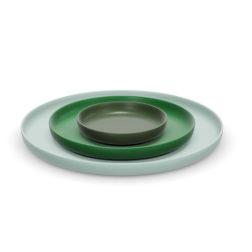 Trays set of 3 pieces green