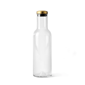 bottle carafe with brass lid 1l