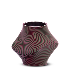 pink and green vase cm 20