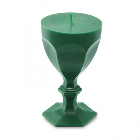 Harcourt glass candle green