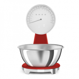 analog kitchen scale 50's Style red