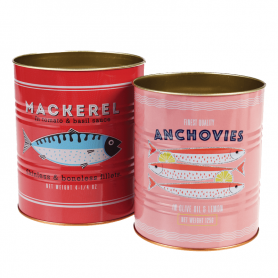 fish mackerel & anchovies tins set L