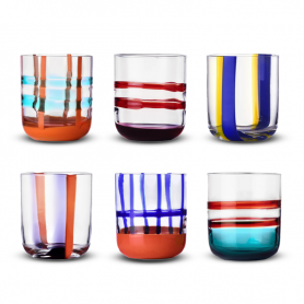 assorted glasses set of 6