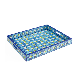 vassoio laccato Basketweave