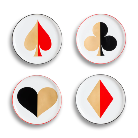 set 4 piattini Dealer's Choice
