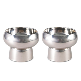 set 2 coppe in acciao doppia parete
