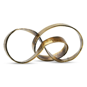 Ribbon decorative sculpture