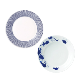 set 13 piatti fondi assortiti cm 22