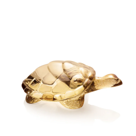 Caroline Turtle sculpture Gold luster crystal