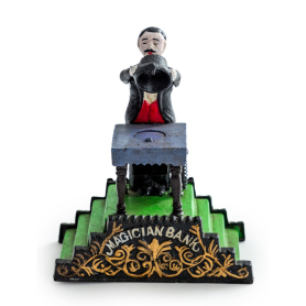 Cast Iron The Magician Coin Bank