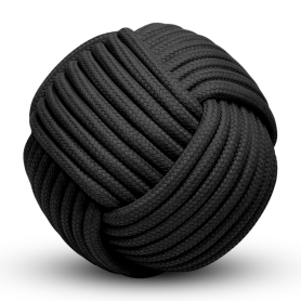 Nodo Waxed Cotton Stool Black HS052