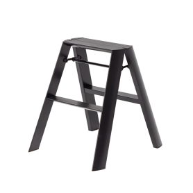 Lucano step stool 2 steps black