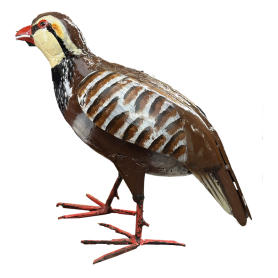 Enamel metal partridge