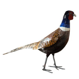 Enamel metal pheasant