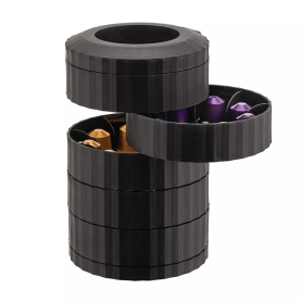 Plissé Coffee Capsule Holder, Black