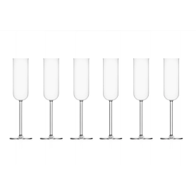 6 champagne flutes